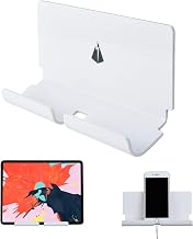 Adhesive Wall Phone Tablet Holder Mount Stand for Tablet Smartphones eReader Wall Holder Mount Shelf (White)