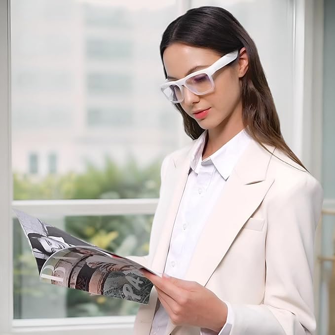 OhO sunshine Bluetooth Glasses: Voice Control and Open Ear Style Smart Glasses to Listen Music & Calls, UV400 Protection Lens