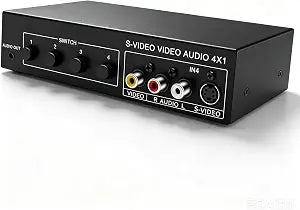 4x1 S-Video and Sound Switcher 4 in 1 Out 720P