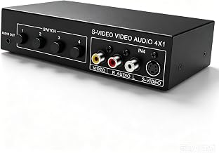 4x1 S-Video and Sound Switcher 4 in 1 Out 720P - Image 1