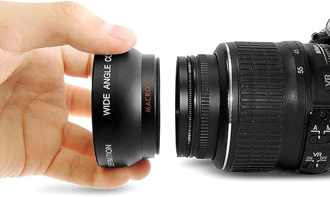 49mm 0.43x Wide Angle Lens with Macro for Panasonic HC-WXF991K, HC-VX981K, HC-X900/M, HC-X920K Camcorder