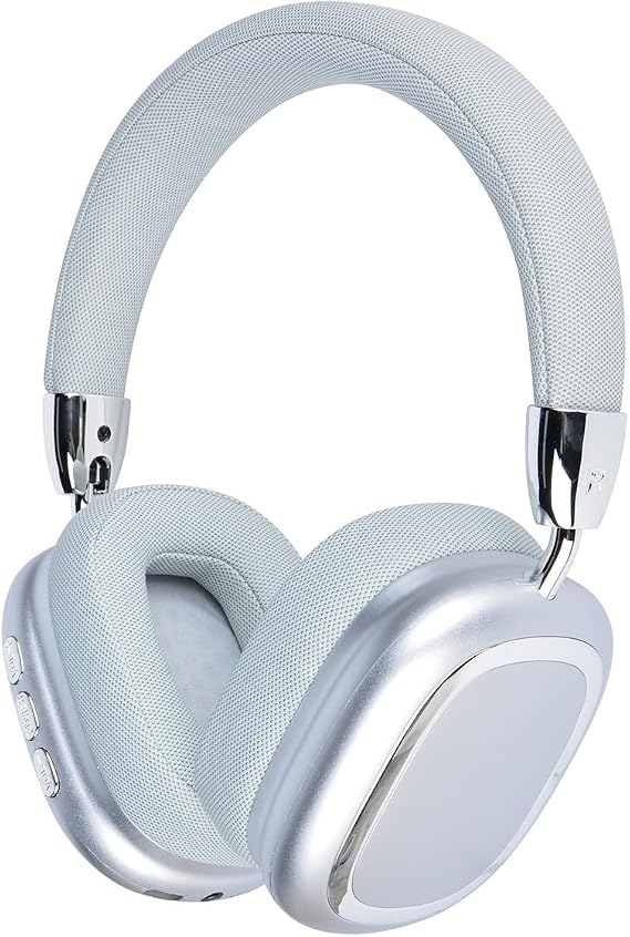 New Wireless Headset, Hifi Clear Call, Comfortable Fit With Head, Foldable, Rotatable, Stretchable. Compatible with Mobile Phones, Computers, MP3 and Other Devices. Wireless Headphones (Silvery)