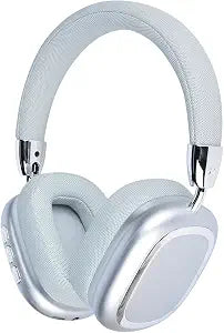 New Wireless Headset, Hifi Clear Call, Comfortable Fit With Head, Foldable, Rotatable, Stretchable. Compatible with Mobile Phones, Computers, MP3 and Other Devices. Wireless Headphones (Silvery)