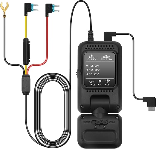 USB-C Dash Cam Hardwire Kit with 360° Radar for 24H Parking Monitor