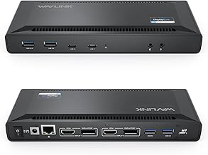 WAVLINK Dual 4K 60Hz Displaylink USB C Docking Station (2HDMI+2DP) - Image 1