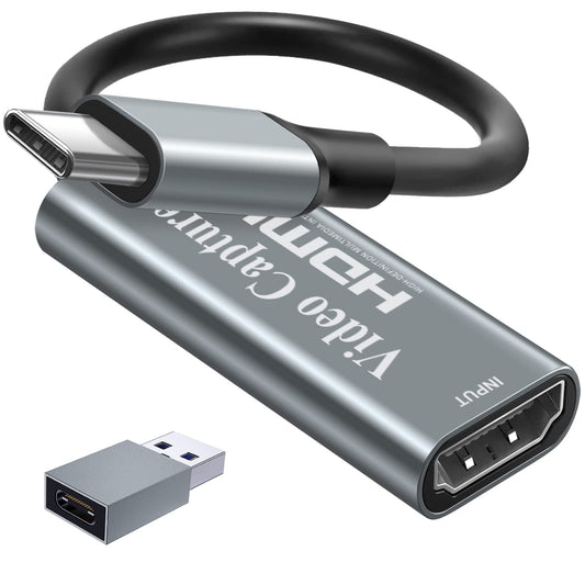 Papeaso Video Capture Card, 4K Input HDMI to USB-C, 1080P 60FPS Capture