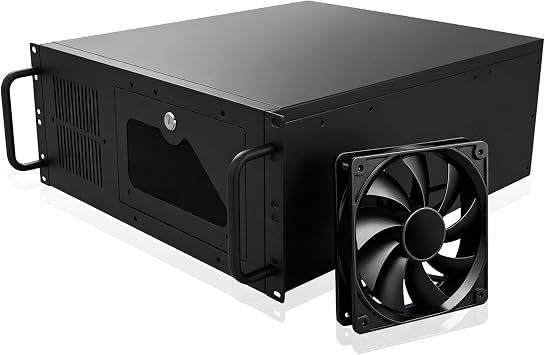 4u Server Chassis,Rack Mount ATX Pc case,3.5″ Bays,1xFan,2xUSB3.0