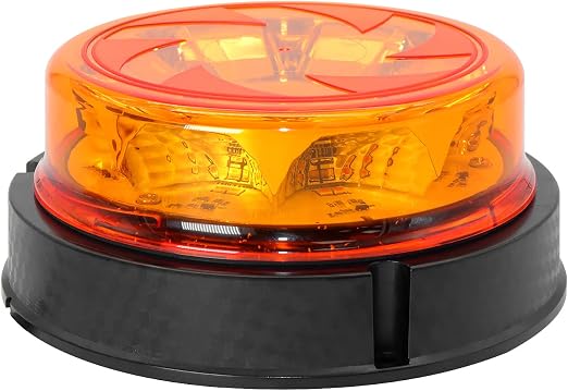 Agrieyes W47S w/Replaceable Lens Amber LED Beacon Lights, Emergency Strobe
