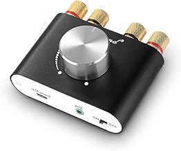 Nobsound Mini Bluetooth 5.0 Power Amplifier, Stereo Hi-Fi Digital Amp 2.0 Channel 50W×2 with AUX/USB/Bluetooth Input, Wireless Audio Receiver, PC Sound Card with Power Supply (Black) - Image 1