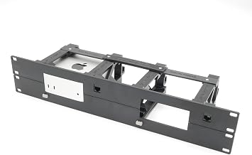 thingsNrack Rack Mount for 2 pcs Apple mac Mini M4 with Remote on/Off Button and 2X RJ45 ethernet Keystones (2X mac Mini M4)
