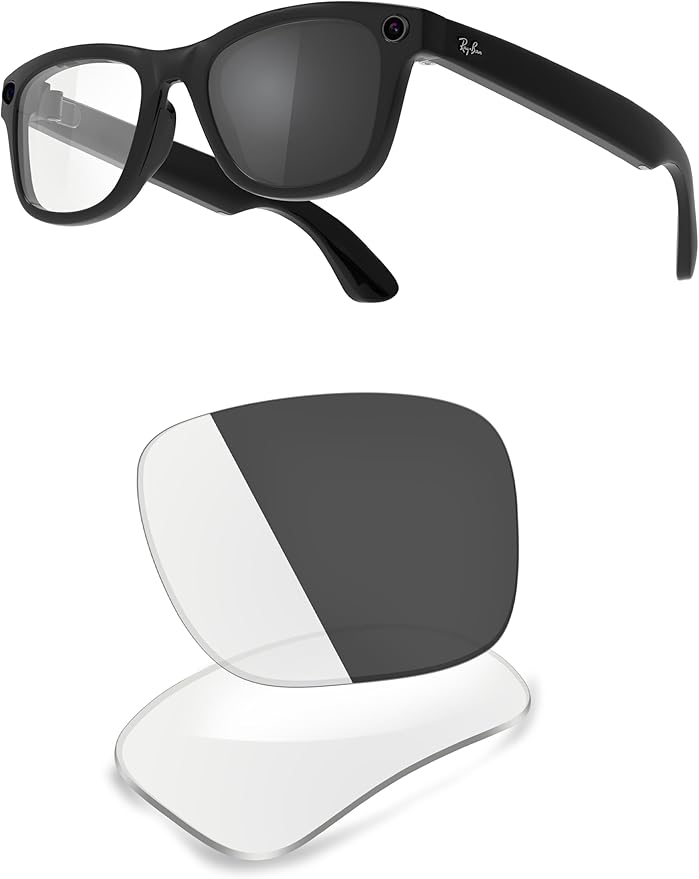 ThunderClap POLARIZED Replacement Lenses Compatible with Ray-Ban Meta Wayfarer RW4006 50mm | RW4008 53mm Smart Glasses