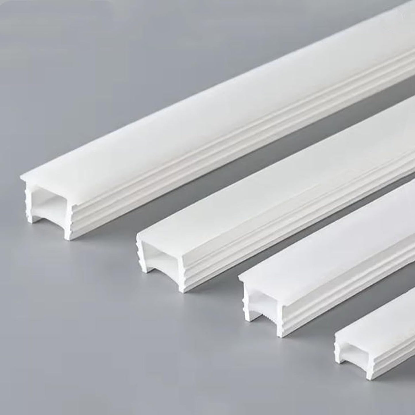 Silicone LED Channel System, 16.4Ft Flexible Milky White Diffuser Cover, IP67 Waterproof DIY Neon Tube for ≤6mm Width LED Strip, Neon Rope Light Channel Diffuser (No LED Strip)