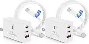 65W USB C Charger Block, Super Fast Charging Station/10ft USB C Cable Cord Long,100W Type C Laptop Adapter for Apple iPhone 18 Pro Max/18 Pro/DUO/17 Pro Max/17 Air/16 Pro/16/15 Plus/iPad/mini/MacBook - Image 1