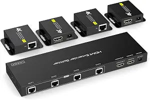 4K HDMI Extender Splitter 1 in 5 Out Over CAT6 EDID