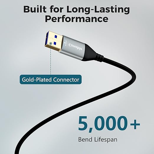 USB to HDMI Adapter Cable 4 FT, Unidirectional USB-A 3.0 to HDMI HD Audio Video, Real 2K/1080P@60Hz, for TV, Projector, Monitor, ONLY Support Windows 11/10/8/8.1/7, Mac OS, Need to Install Driver