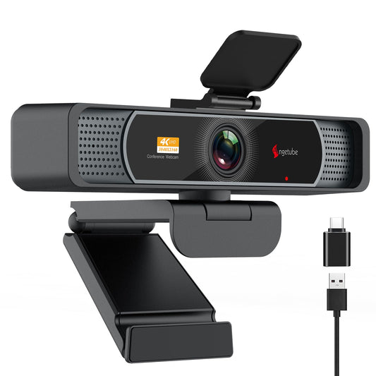 Angetube Wide Angle 4K Webcam for PC, 120° FOV Video | Computer Access - Image 1