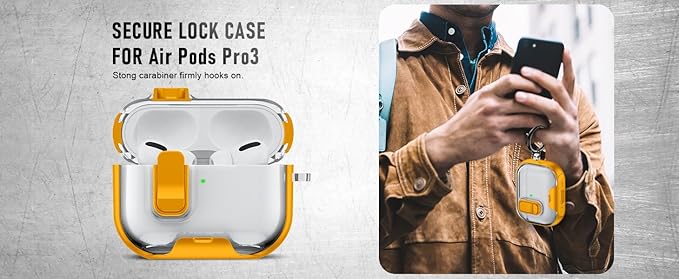 for AirPods Pro 3 Case (2025) with Phone Stand & Cleaner Kit, Cute Soft Silicone Cover for AirPods Pro 3rd Genera case with Keychain for Women Men with Keychain for Airpod Pro case(2025) Yellow