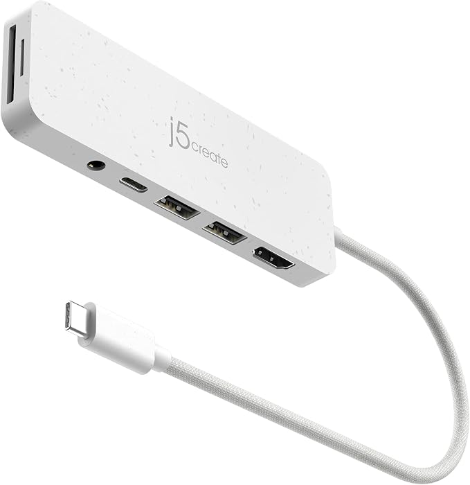 j5create USB-C Multi-Port Hub with Power Delivery with 4K HDMI/2 USB-A