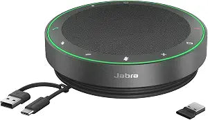 Jabra Speak2 75 SE (Second Edition) Wireless Bluetooth Speakerphone - 4 Noise-Cancelling Mics, 65mm Speakers - New Linking Feature - USB-A Dongle - Works with Zoom and Google Meet - Dark Grey