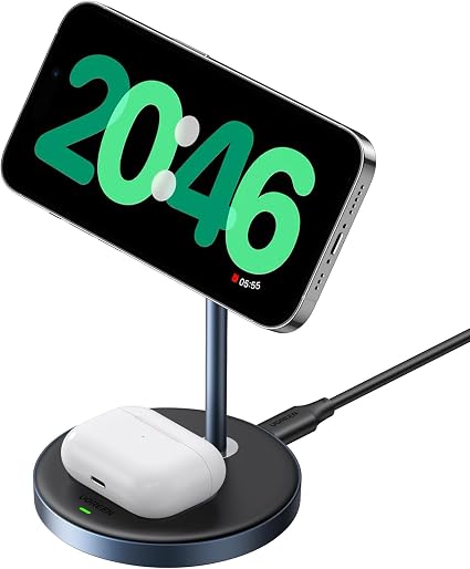 UGREEN MagFlow 2-in-1 MagSafe Compatible Wireless Charging Stand - Image 4