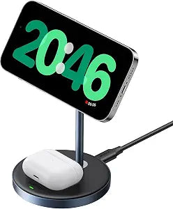 UGREEN MagFlow 2-in-1 MagSafe Compatible Wireless Charging Stand - Image 1