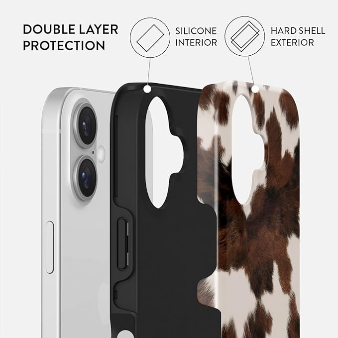 BURGA Phone Case for iPhone 16 - Cute, Trendy, Aesthetic, Pattern Phone Cover, Hard Shell Protection - fits Apple iPhone 16 Case for Women and Men