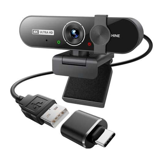 4K Webcam with Microphone, Triple Privacy Protection | Computer Access - Image 1