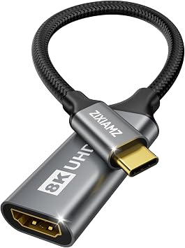 48Gbps Unidirectional USB C to HDMI 2.1 Adapter, 8K@60Hz, 4K@144Hz