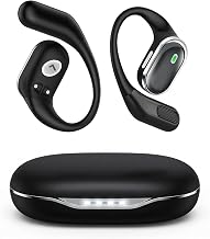 TRAUSI Wireless Earbuds Bluetooth 5.4 Headphones, IPX7 Waterproof Stereo Earphones with Noise Cancelling Mic, Open Ear Buds with Ergonomic Ear Hook for Fitness/Sports/Travel (Black) - Image 1