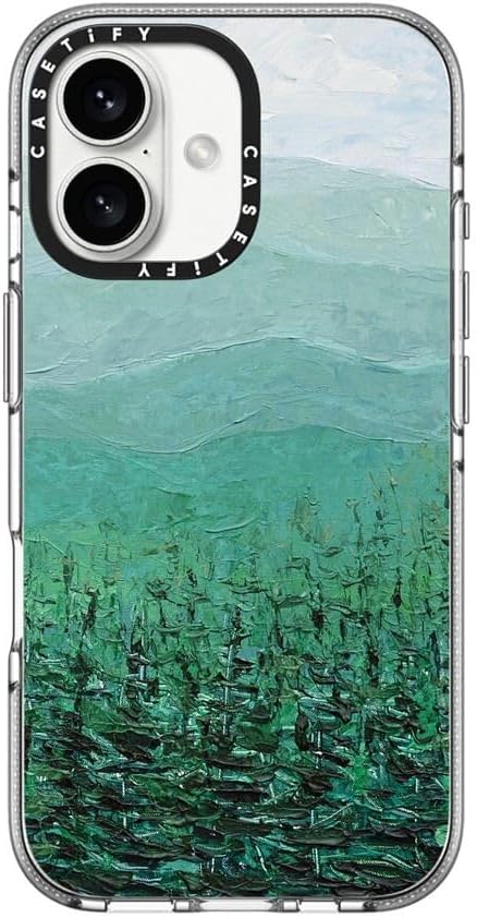 CASETiFY Clear iPhone 16 Case [Not Yellowing / 6.6 ft. 3X Military Grade Drop Protection/Compatible with Magsafe] - Pine Forest - Clear