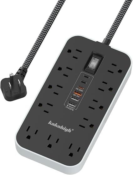 PD30W USB Extension Cord with Multiple Outlets- 5 FT