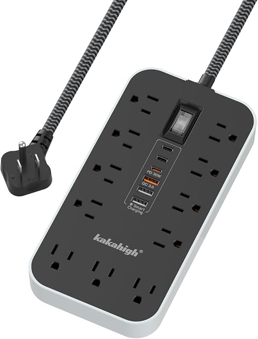PD30W USB Extension Cord with Multiple Outlets- 5 FT