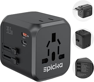EPICKA PD 35W Universal Travel Adapter, 2AC/2USB-C/3USB-A - Image 1