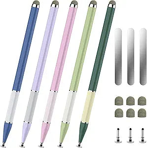 Bopomofo Stylus Pen for Touchscreen,5PCS 2-in-1 Magnetic Stylus Pen
