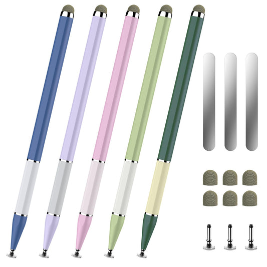 Bopomofo Stylus Pen for Touchscreen,5PCS 2-in-1 Magnetic Stylus Pen