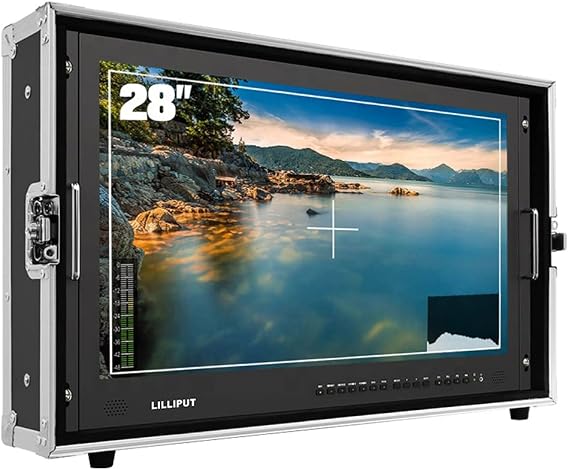LILLIPUT BM280-4KS DSLR Camera Field Monitor 4K HDR 3D-LUT 28 Inch Display with Carry-on Suitcase 4KS Video Photography Monitor