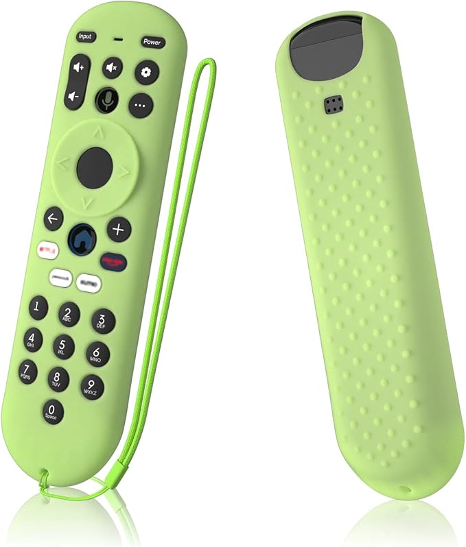 Remote Control Cover for Xumo Steam Box Remote Silicone Case Compatible with Pioneer Xumo TV Remote Shockproof Protective Silicone Sleeve (Glow Green)