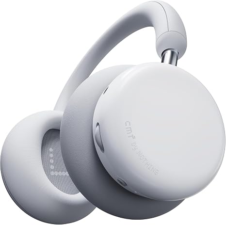 CMF BY Nothing Headphone Pro Active Noise Canceling Wireless Headphones Bluetooth 5.4 Over The Ear Headset, 50H ANC Playtime, Bass&Treble Slider, Custom EQ&Spatial Audio, Hi-Res LDAC, Light Grey