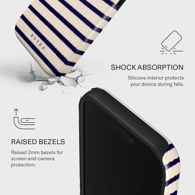 BURGA Phone Case for iPhone 17 - Cute, Trendy, Aesthetic, Pattern Phone Cover, Hard Shell Protection - fits Apple iPhone 17 Case for Women and Men