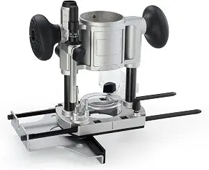 710W Trim Router with Extended Trim Base, 1/4 Inch Collet, 66mm Diameter, 5.5A 120V 60Hz, Model RT-003 (Plunge Base)
