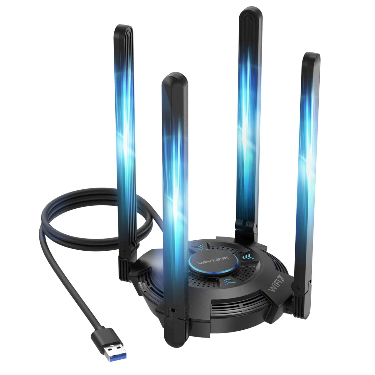 WAVLINK BE6500 USB WiFi 7 Adapter for Desktop PC, Tri-Band PC WiFi Adapter