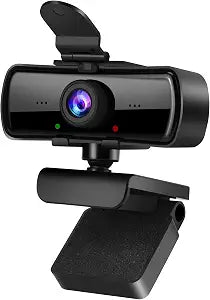 1080P HD Webcam with Microphone and Privacy Cover, USB Plug & Play Computer Camera, 120° Wide Angle Fixed Focus Web Camera for Video Conferencing, Online Learning, Streaming and Gaming