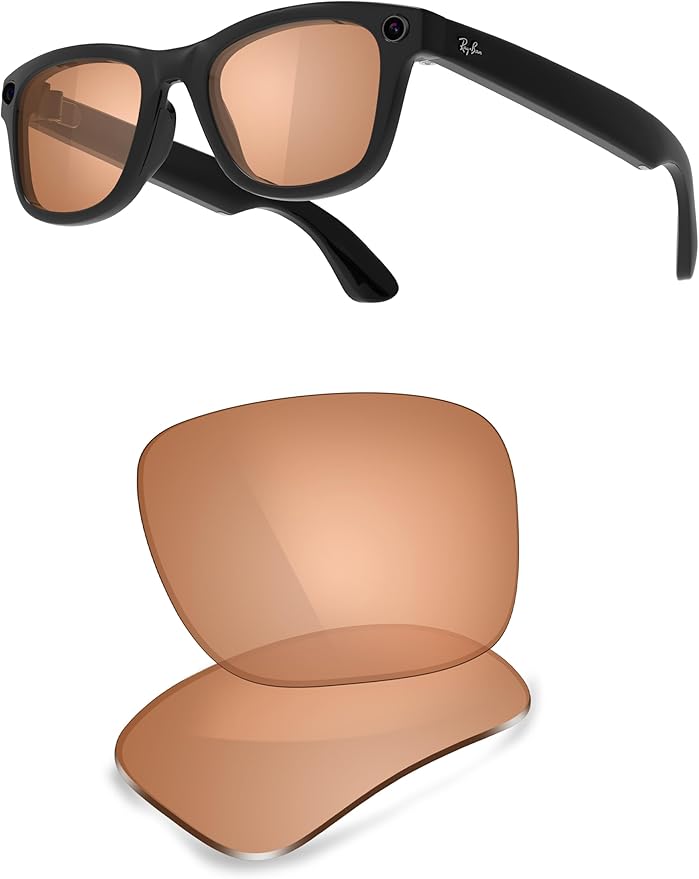 ThunderClap POLARIZED Replacement Lenses Compatible with Ray-Ban Meta Wayfarer RW4006 50mm | RW4008 53mm Smart Glasses