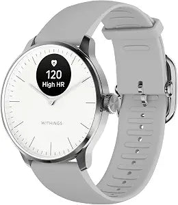 Withings ScanWatch Light - Hybrid Smart Watch, Heart Rate Monitoring, Fitness Tracker, Cycle Tracker, Sleep Monitoring