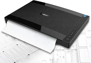 VIISAN VF3240 A3 Scanner - Fastest 4-Second Scan (200dpi, A3 Color), 2400 DPI High Resolution, Frameless Auto-Scan for CAD & Business