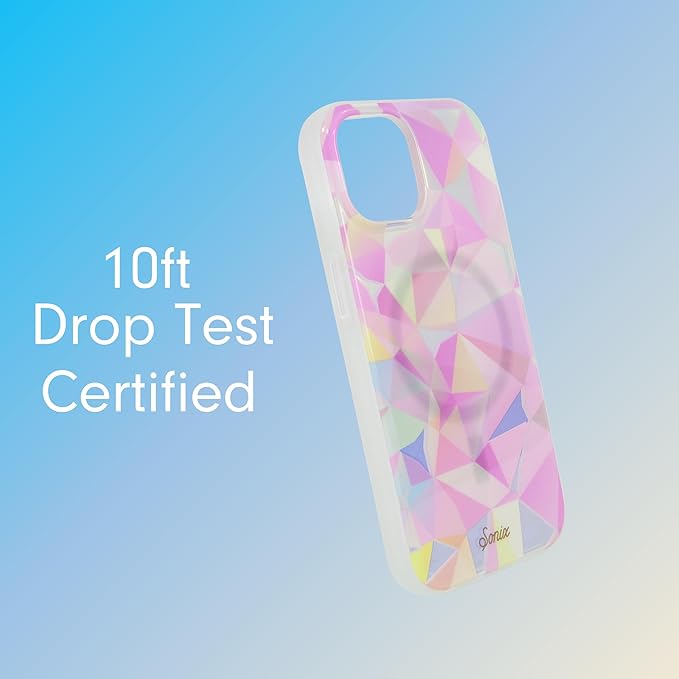 Sonix Case for iPhone 15 Plus, iPhone 14 Plus | Compatible with MagSafe | 10ft Drop Tested | Glam Prismatic