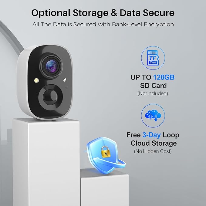 Security Cameras Wireless Outdoor (4 Pack), Battery Powered Cameras for Home Security with AI Motion Detection, 2K Color Night Vision, 2-Way Talk, IP66 Weatherproof, SD/Cloud Storage