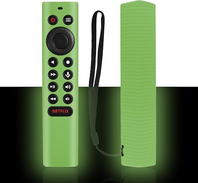 Luminous Green Remote Case Fit for NVIDIA Shield TV Pro/4K HDR Remote Lightweight Anti-Slip Skin-Friendly Silicone Skin Sleeve