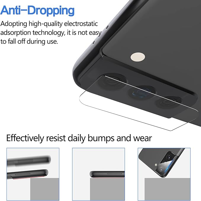 YWXTW 3 Pack for Samsung Galaxy S22 / S22 Plus Camera Lens Protector, 9H Tempered Glass, Anti Scratch, Ultra Thin