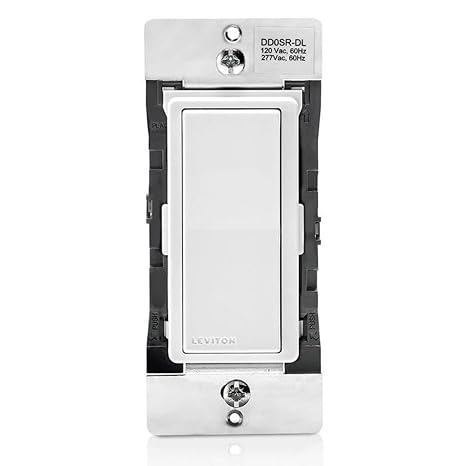 Leviton Decora Smart Switch Companion for Multi-Location Switching with Locator LED (Not for stand-alone use), 120/277VAC, 60Hz DD0SR-DLZ, White, Ivory, Light Almond
